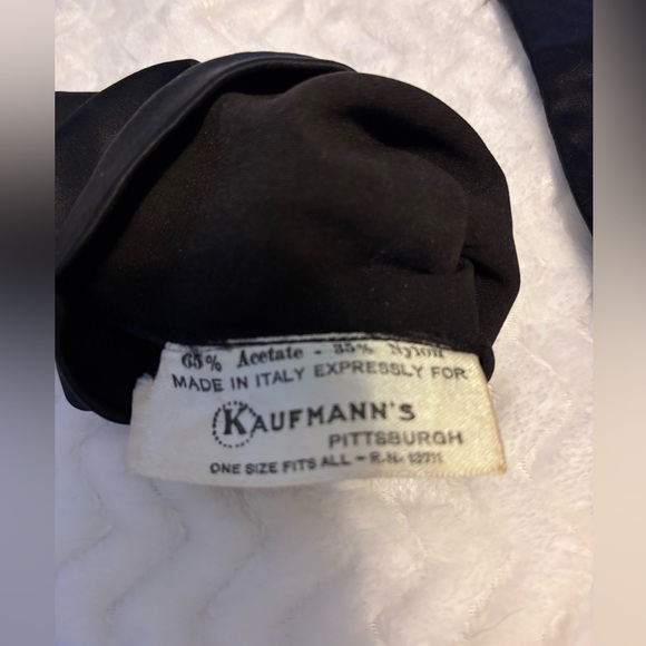 Italian Gloves Long Black Vintage - Picture 2 of 7